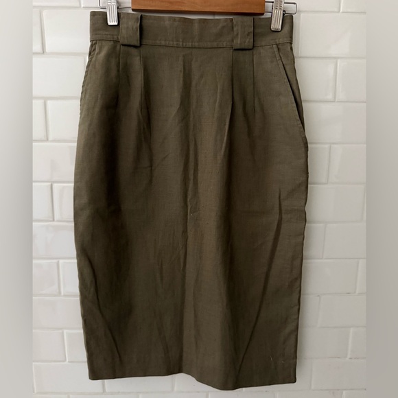 Rafaella Dresses & Skirts - Vintage Rafaella Olive Pencil Skirt